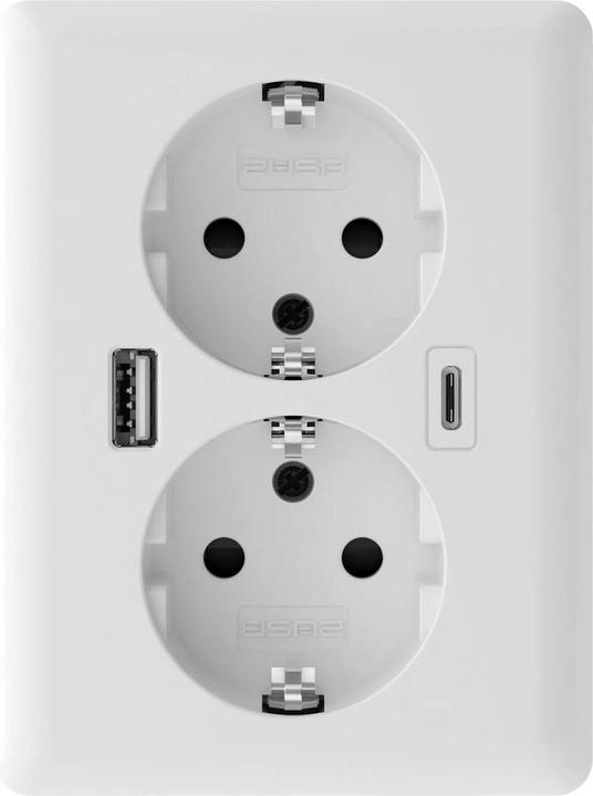 Produktbild 2USB 2U-449221 Unterputz-Dose mit USB-C®, mit USB-Ladeausgang Weiss (glänzend)