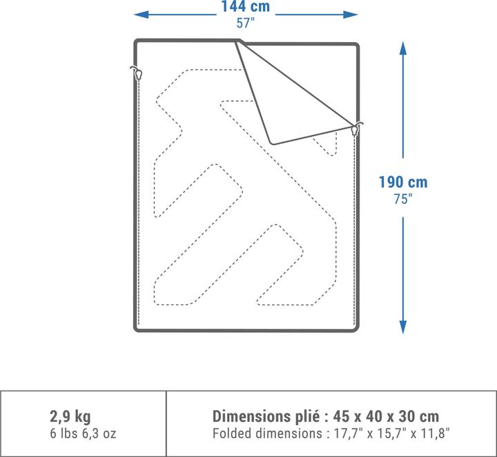 Actual product image Quechua NH100 (190 cm)