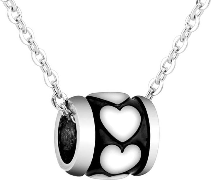 Image du produit Star Piercing Chaîne argent avec pendentif perle coeur argent (sans laiton, Acier chirurgical 316L)