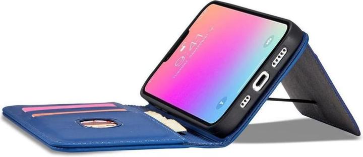 Produktbild Hurtel Magnet Card Case for iPhone 13 Pro cover card wallet card stand blue (Apple iPhone 13 Pro)