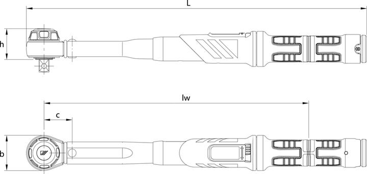 Actual product image Gedore Torque wrench 80-400 Nm, 3/4", DMK 400 (3/4", 80 Nm, 400 Nm)