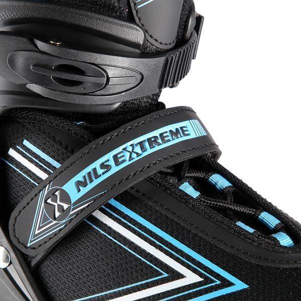 Produktbild Nils Rollschuhe/Hockeyskates Extreme NH11912 schwarz-blau - PU70 mm/82A (S 31-34) (33)