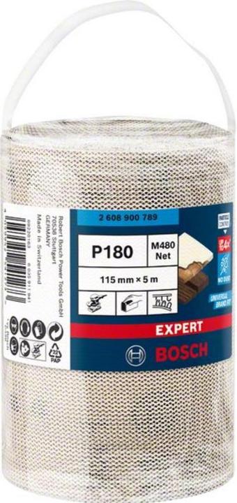 Actual product image Bosch Professional Zubehör EXPERT M480 Abrasive net roll, 115 mm, 5 m, G 180 (180)