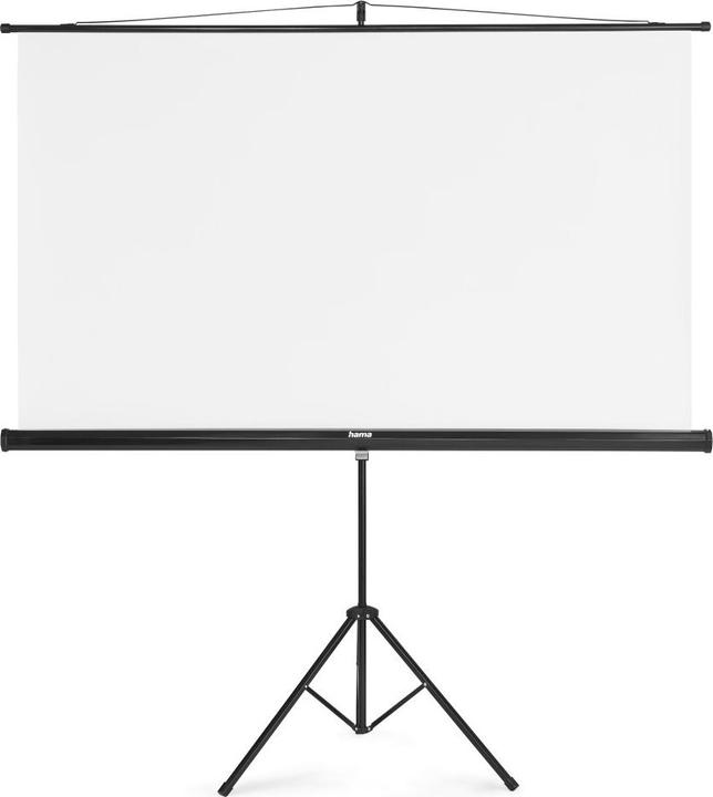 Hama Screen with tripod, 180 x 180 cm, 2in1, mobile set, telescopic tube, white (100.39", 1:1)