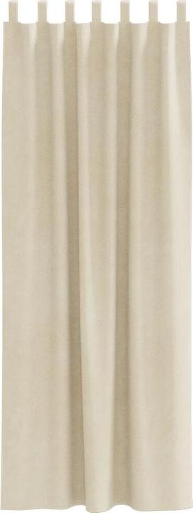Produktbild VidaXL Verdunkelungsvorhänge mit Schlaufen 2 Stück Creme Samt (140 x 260 cm)