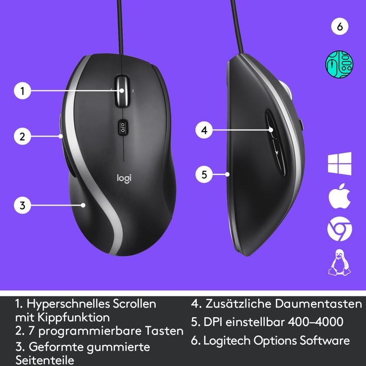 Image du produit Logitech M500s (Filaire)