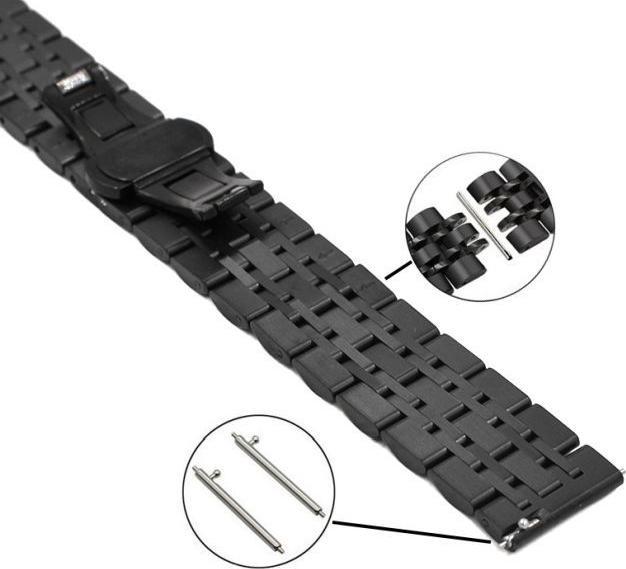 Produktbild Mu Prime Vintage Series Edelstahl Ersatz Armband (20 mm, Edelstahl)