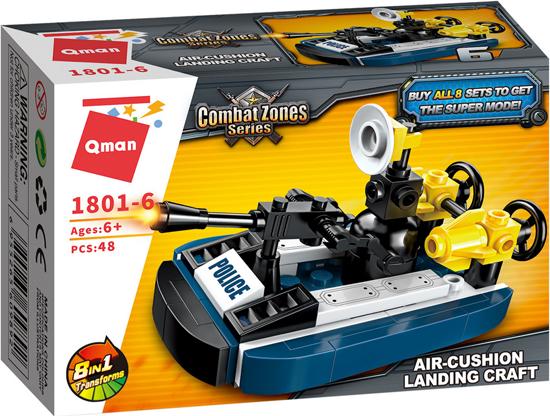 Produktbild Qman Polizei Helikopter 8 in 1