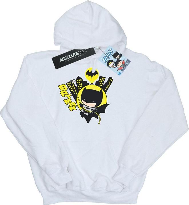 Actual product image Womens/Ladies Chibi Batman Swinging Hoodie (XXL)
