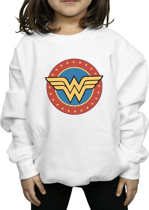 Immagine prodotto Wonder Woman Circle Logo Felpa Ragazze (152, 158)