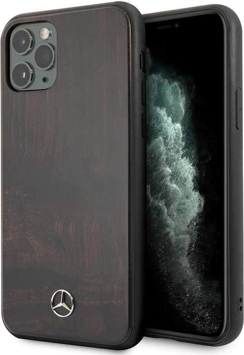 Immagine prodotto Mercedes MEHCN58VWOBR Custodia rigida per iPhone 11 Pro, linea legno rosso/marrone Rosewood (Apple iPhone 11 Pro)
