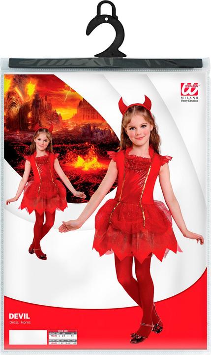 Immagine prodotto Widmann Costume da strega di Halloween per bambini diavolo (116)