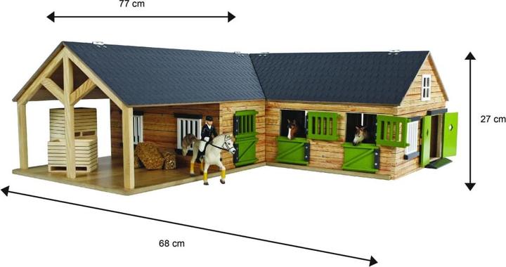 Produktbild NoName Horse Eckstall mit 3 Boxen und Abstellraum 1:25