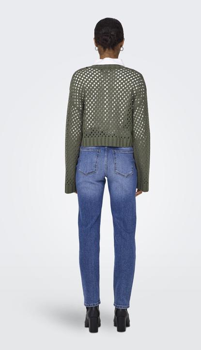 Image du produit Only Coupe normale Col rond Épaule basse Pull-over Haut tricoté (M)