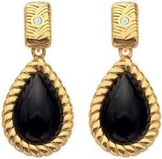 Hot Diamonds - Elegant gold plated earrings with diamonds Jac Jossa Soul DE738
