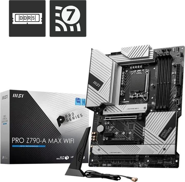 Immagine prodotto MSI PRO Z790-A MAX Wifi (Z790,S1700,ATX,DDR5) (LGA 1700, Intel Z790, ATX)