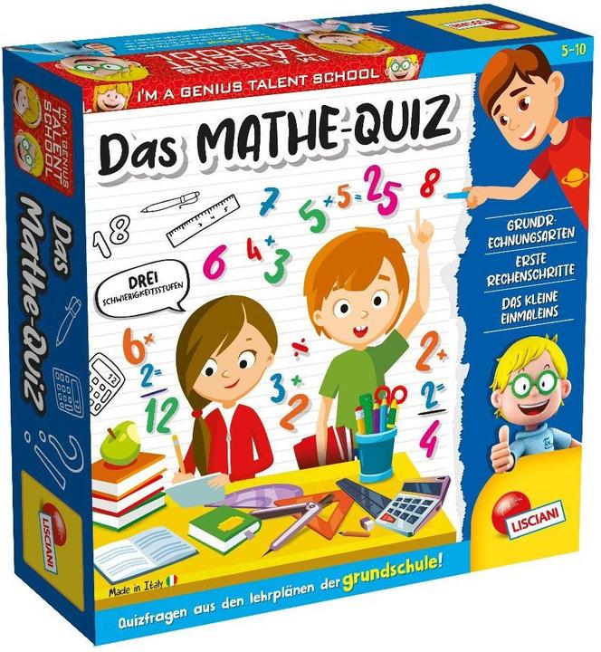Produktbild Lisciani Kleines Genie Talent.Mathe-Quiz.DE66667