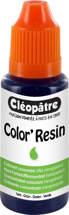 Immagine prodotto Cléopâtre COLOR'RESIN, vernice di resina traspirante 15 ml (Verde, 15 ml)