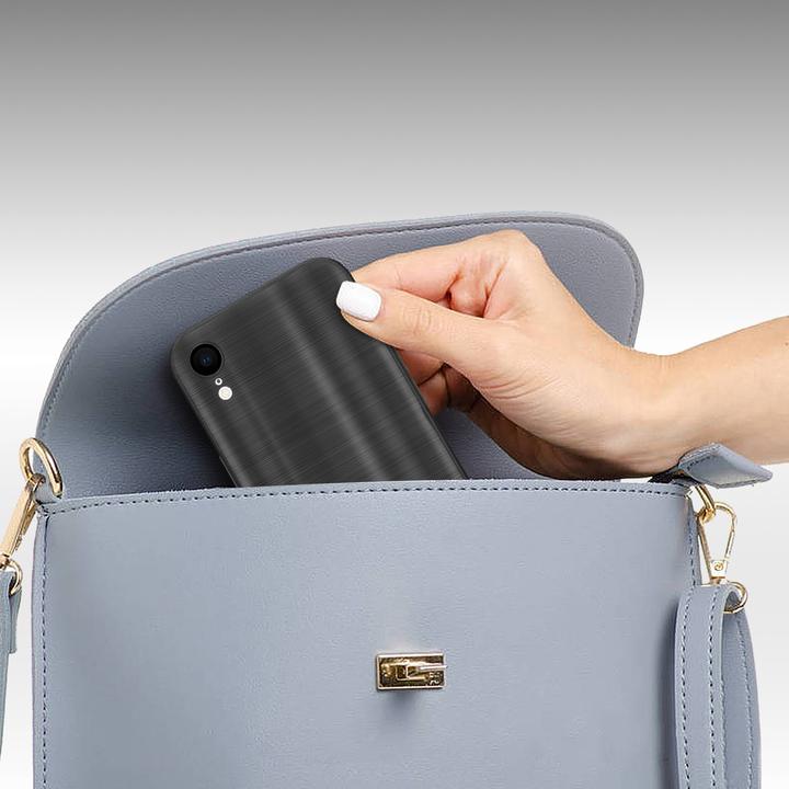 Produktbild Cadorabo Hülle für Apple iPhone XR im TPU Brushed Kameraschutz LM160 Style (Apple iPhone XR)