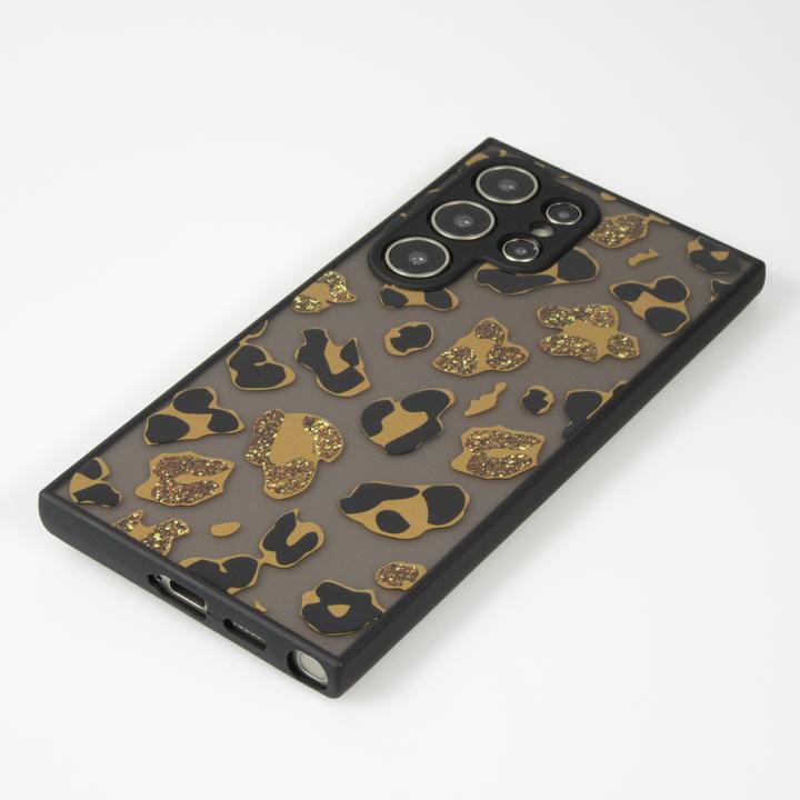 Actual product image PhoneLook Cover semi-transparent blurry design leopard (Samsung Galaxy S24 Ultra)