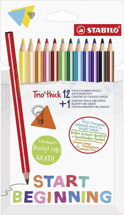 Image du produit STABILO Trio épais (Multicolore, 13 x)
