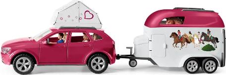 Actual product image Schleich Adventure with car and horse trailer