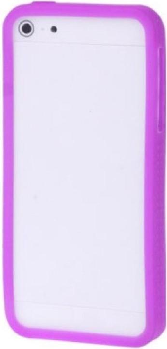 Produktbild König Design Schutzhülle Silikon Bumper für Handy iPhone 5 & 5s Lila (Apple iPhone 5)