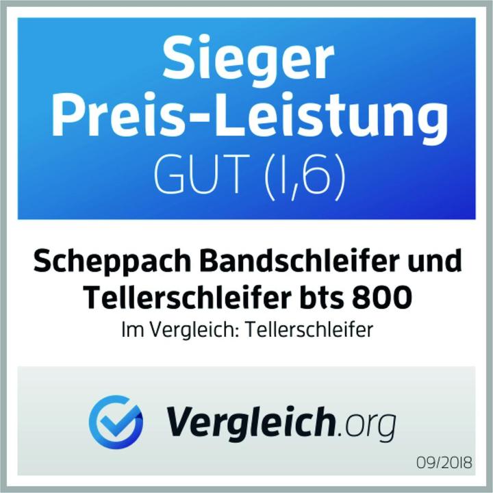 Produktbild Scheppach Band- und Tellerschleifer BTS800 (Doppelschleifer, Bandschleifer, 370 W)