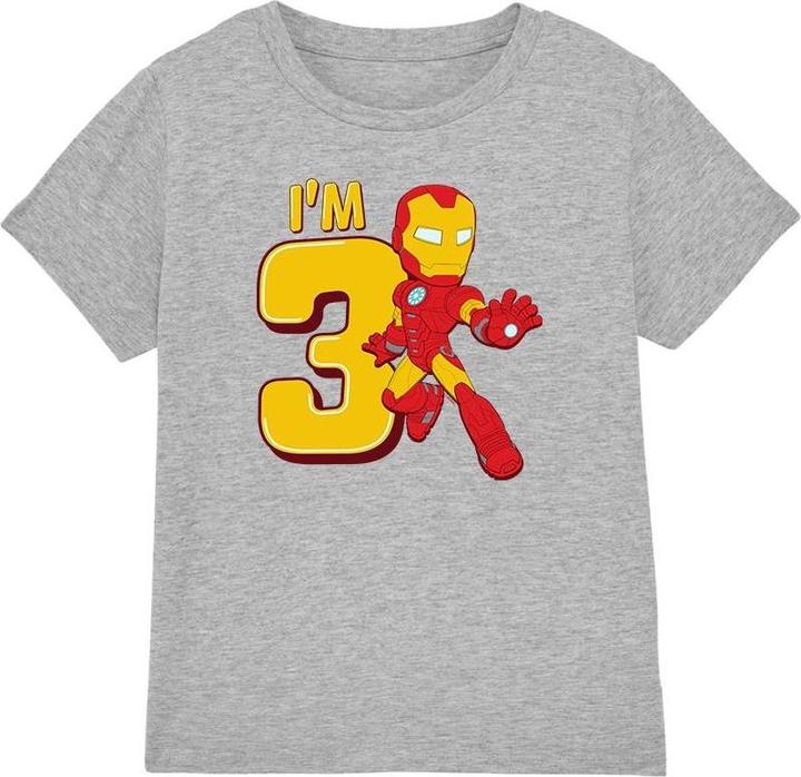 Immagine prodotto Iron Man Maglietta Terzo Compleanno Carino Bambini (140)