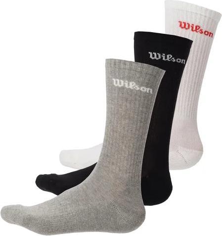 Actual product image Wilson Crew Logo Sock Multi (3x) (38, 42)