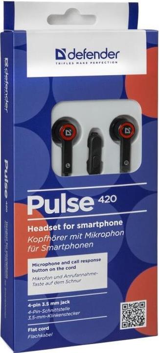 Actual product image Defender Pulse 420 - øreproptelefoner (Cable)