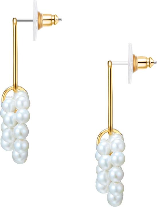Produktbild Lulu & Jane Messing Muschelkernperle gelbgold - 33104 (Messing)