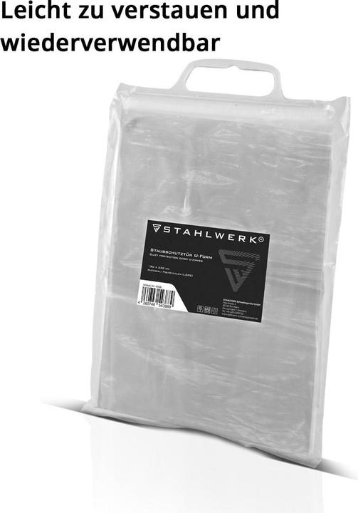 Actual product image Stahlwerk Dust protection door U-shape Dust door Dirt trap Dust curtain (Safety glasses box)