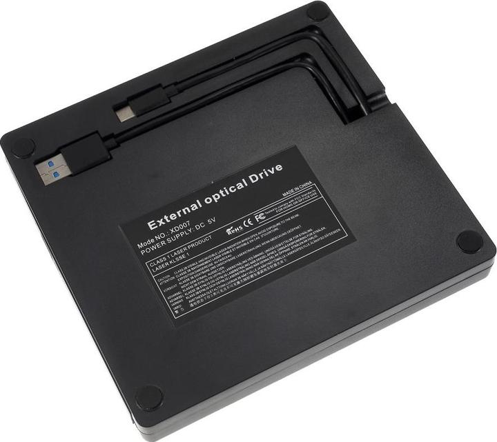 Produktbild Apfelkiste Externes Laufwerk Slim USB C & USB 3.0 CD DVD-RW (DVD Brenner, CD Brenner)