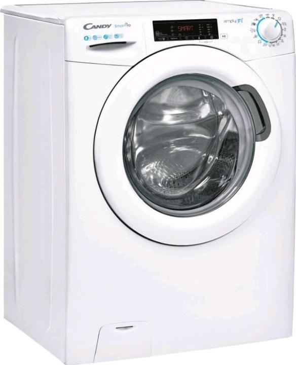Produktbild Candy Smart Pro CSO 1285TW4/1-S Frontlader-Waschmaschine 8 kg 1200 U/min B Weiss (8 kg, Links)
