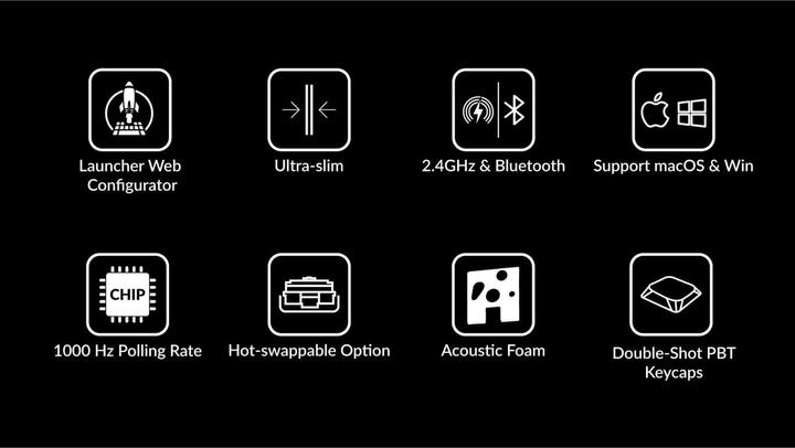 Image du produit Keychron K13 Max (CH, Sans fil, Filaire)