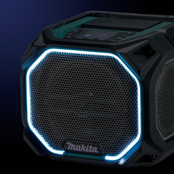 Actual product image Makita MR014G Bluetooth speaker 14.4/18/40V- LXT XGT- Bluetooth- connectable- (36 h, Rechargeable battery operated, Electrical connection)