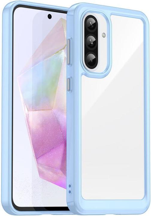 Produktbild Hurtel Back panel cover Outer Space Case for Samsung Galaxy A56 Cover with Flexible Frame - Blue (Samsung Galaxy A56)