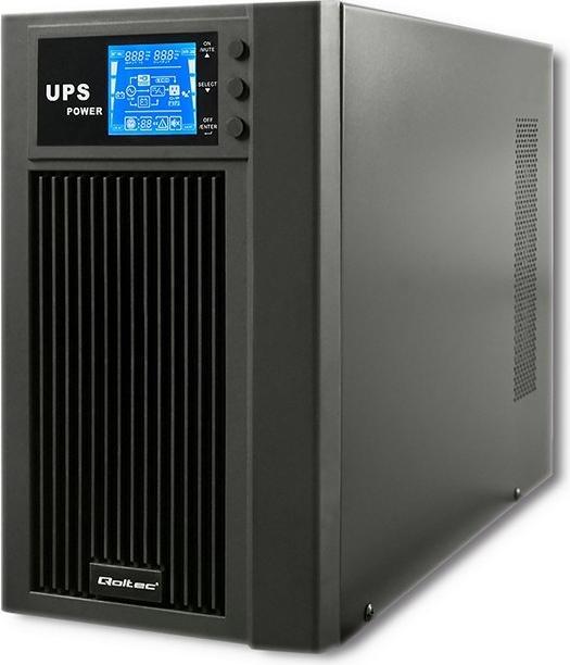 Image du produit Qoltec Pure Sine Wave 53043 (3000 VA, 2400 W, Double convertisseur en ligne Onduleur)