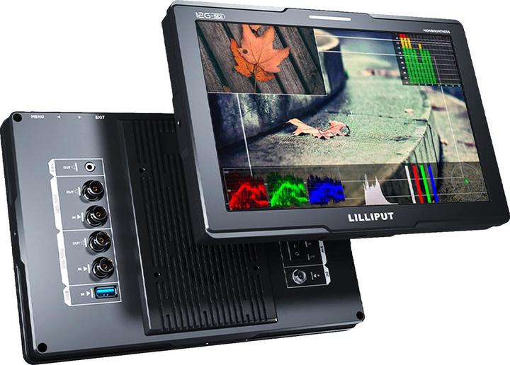 Image du produit Lilliput 10.1" 1500nit 12G-SDI Moniteur avec 4K60p HDMI/HDR/3D-LUT (10.10", Full HD)