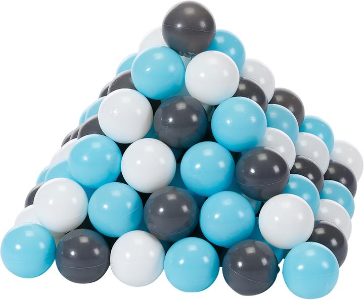 Produktbild Knorrtoys Bälleset ca. Ø6 cm - 100 balls/creme/grey/lightblue
