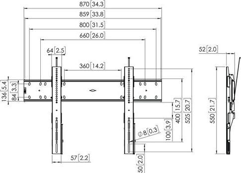 Produktbild Vogels PFW 6810 WALLMOUNT TILT 15 (Wand, 80", 75 kg)