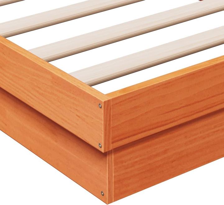Produktbild VidaXL Bett mit LED-Beleuchtung Kiefer (140 x 200 cm)