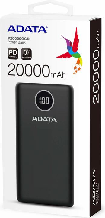 Produktbild Adata P20000QCD (20000 mAh, 15 W, 74 Wh)