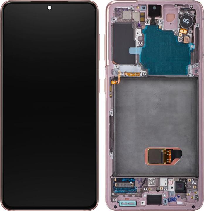 Actual product image Samsung Display Unit für Galaxy S21 5G G991, w/o Camera, Pink (Display)