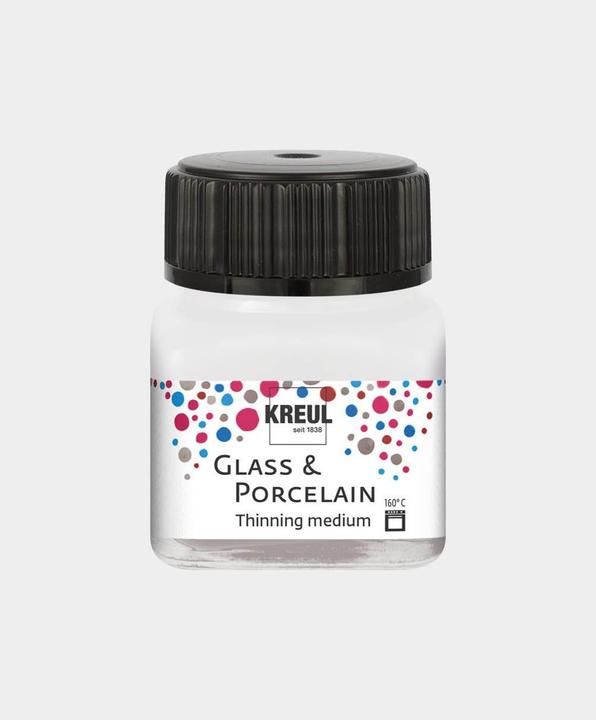 Actual product image Kreul Glass & Porcelain Paint Thinner 20 ml (Colorless, 20 ml)