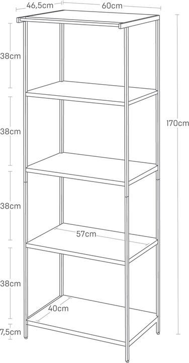 Actual product image Yamazaki 5-tier storage shelf TOWER