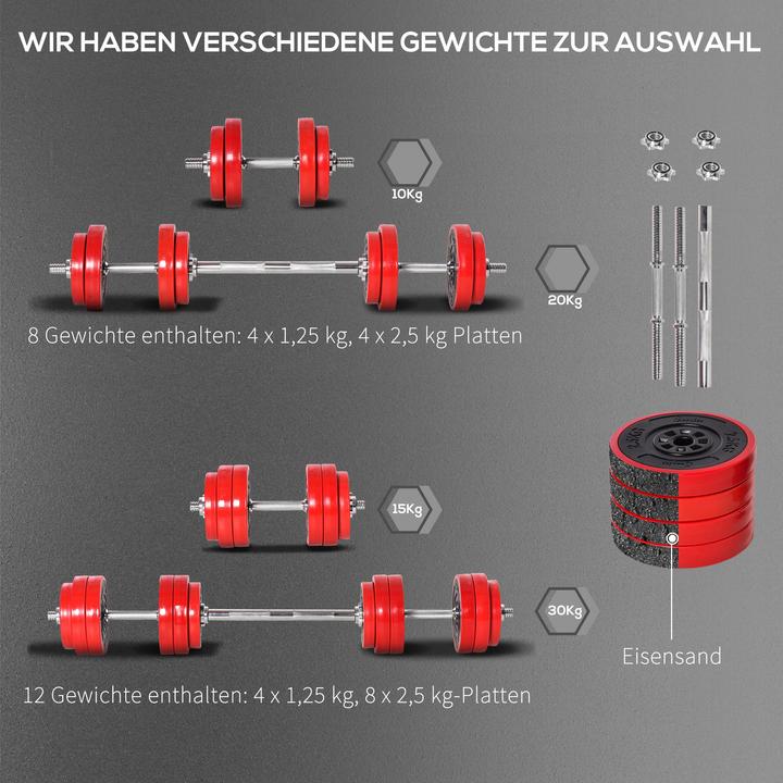 Actual product image Jamb Hantelset (4 x 2.5 kg, 4 x 1.25 kg)