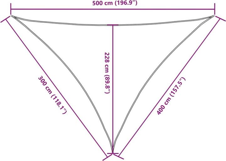 Image du produit VidaXL Voile d'ombrage (3 x 4 x 5 m)