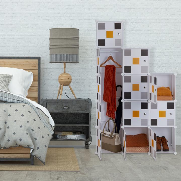 Produktbild Relaxdays Steckregal-Kleiderschrank (110 x 37 x 145 cm)